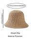 abordables Sombreros de mujer-Sombrero tipo cubo bohemio de poliéster tejido a crochet para mujer, reversible, plegable y fácil de guardar, disponible en varios colores para uso diario informal, vacaciones en la playa y viajes.