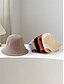 abordables Sombreros de mujer-Sombrero tipo cubo bohemio de poliéster tejido a crochet para mujer, reversible, plegable y fácil de guardar, disponible en varios colores para uso diario informal, vacaciones en la playa y viajes.