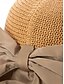 abordables Sombreros de mujer-Sombrero de sol plegable estilo boho para mujer con bolsa de almacenamiento, portátil, de poliéster, con ala ancha, ideal para la playa, disponible en varios colores para uso diario informal, viajes y vacaciones.