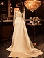 cheap Sheath Evening Dresses-Mermaid Trumpet Court Train Prom Dresses Evening Gown Ball Gown Formal Dress Sparkle &amp; Shine Sexy High Split Long Sleeve Off Shoulder Formal Wedding Guest Fall Wedding Reception Satin Sequined with