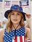 رخيصةأون كرة القدم-قبعة رعاة بقر غربية مطبوعة من البوليستر للنساء، بتصميم متعدد الأنماط، مزينة بعلم الولايات المتحدة الأمريكية، مثالية للاحتفال بالذكرى 250 لاستقلال الولايات المتحدة، وللارتداء اليومي غير الرسمي.
