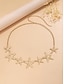 abordables Cinturón de mujer-Cadena de cintura bohemia con forma de estrella de mar para mujer, aleación de oro y plata, cinturón de playa ajustable, perfecto para el uso diario informal y para viajes de vacaciones.