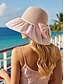 abordables Sombreros de mujer-Sombrero de sol plegable estilo boho para mujer con bolsa de almacenamiento, portátil, de poliéster, con ala ancha, ideal para la playa, disponible en varios colores para uso diario informal, viajes y vacaciones.