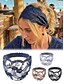voordelige Haaraccessoires voor dames-Dames boho kanten polyester haarband, veelkleurige bloemen haarversiering voor casual dagelijks gebruik, reizen, vakantie, strand en resort styling.