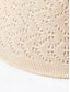 abordables Sombreros de mujer-Sombrero tipo cubo bohemio de poliéster tejido a crochet para mujer, reversible, plegable y fácil de guardar, disponible en varios colores para uso diario informal, vacaciones en la playa y viajes.