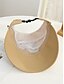 abordables Sombreros de mujer-Sombrero de mujer de poliéster con visera abierta, gorra plegable multicolor de ala ancha con gancho para las orejas, ideal para uso casual, viajes, vacaciones, playa y actividades al aire libre.