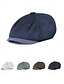 お買い得  メンズ帽子-メンズ用通気性メッシュニュースボーイキャップ、複数色展開、軽量ポリエステルアイビーハット、普段使い、旅行、休暇、夏の屋外スタイリングに最適