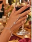 ieftine Bratara de dama-Brățară elegantă cu lanț din aliaj pentru femei, stil boho, din aur și argint, pentru vacanță la plajă, stațiune de vară și ținute casual de zi cu zi