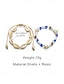 economico Bracciale da donna-Set di cavigliere da donna in stile bohémien con conchiglie e ciondoli a stella, a doppio strato, lunghezza regolabile, perfette per le vacanze al mare, l'uso quotidiano e come accessori estivi.