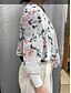 お買い得  ドレッシーブラウス-女性用 ジャケット シフォントップス フラワー エレガント 七分袖 Ｖネック クロップトップ 日常 結婚式のゲスト ホワイト 夏 春 秋