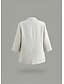 cheap Shirts-Women's Cotton Linen Blazer Comfortable Breathable Pocket Casual Plain Office Street Casual Daily Wear Single Breasted Turndown Regular Fit Long Sleeve Outerwear Yellow Pink Apricot Summer Spring