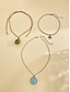 billiga Kvinnors halsband-Halsbandset i bohemisk stil med blandade material, 3-delade smycken, perfekt för vardags- och strandsemesterkläder, perfekt för dagliga bohemiska outfits