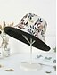 economico Cappelli da donna-Cappello da sole reversibile da donna in poliestere stile bohémien, cappello a secchiello pieghevole a tesa larga multicolore per la spiaggia, ideale per vacanze, viaggi, tempo libero all'aperto e