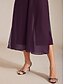 ieftine pantaloni cu picior drept-Pentru femei Picior Larg Pantaloni cu picioare drepte Elegant Lungime până la glezne Talie medie Curea elastică Strech Casual Zilnic Concediu dudă Mov Vânătă Vară Primăvară Toamnă