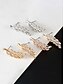 abordables Boucle d&amp;#39;oreille pour femme-Boucles d'oreilles manchette bohèmes en alliage en forme de feuille pour femme, boucles d'oreilles grimpantes en forme de branche en cristal multicolores, parfaites pour les vacances à la plage, les tenues d'été décontractées et le quotidien.