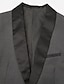 voordelige Feestdag feest-Mannen Bruiloft Feest Kostuums Shawl Kraag Notch Zwart Roze Mode Dagelijks Effen Gekleurde Tailored Fit 2 Delige Eensluitende Eén-knopen