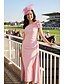 preiswerte Knöchellänge-Schlauchkleid Kleid Tee-Länge Partykleid Cocktailkleid Kleid für Hochzeitsgäste Brautmutterkleid Kurzarm Ein-Schulter Elegant Vintage Formell Stretchstoff mit Gerafft Applikationen Blume