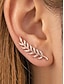 abordables Boucle d&amp;#39;oreille pour femme-Boucles d'oreilles manchette bohèmes en alliage en forme de feuille pour femme, boucles d'oreilles grimpantes en forme de branche en cristal multicolores, parfaites pour les vacances à la plage, les tenues d'été décontractées et le quotidien.