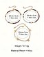 economico Bracciale da donna-Set di cavigliere da donna in lega con perline, stile bohémien, composto da 3 pezzi e regolabile, perfetto per le vacanze al mare, i viaggi estivi e l'uso quotidiano.