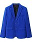 billige Herre Klassiske Blazere-Herre Blazer Virksomhet Cocktailfest Bryllupsfest Mote Fritid Vår &amp; Vinter Polyester Stribe Lomme Knapper Bekvem Enkeltkneppet Blazer Svart Hvit Gul Blå