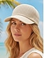 billiga Kvinnors hattar-Damhatt i bohemisk vävd polyester, flera färger, lätt solskydd, perfekt för strandsemester, utomhusaktiviteter och vardagskläder