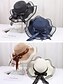 economico Cappelli da donna-Cappello da sole bohémien da donna in paglia, cappello da spiaggia morbido, pieghevole, multicolore, con tesa larga, bordo ondulato e fiocco, ideale per vacanze, viaggi, stile resort e abbigliamento