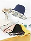 economico Cappelli da donna-Cappello da sole reversibile da donna in poliestere stile bohémien, cappello a secchiello pieghevole a tesa larga multicolore per la spiaggia, ideale per vacanze, viaggi, tempo libero all'aperto e