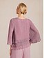 economico Bluse Semplici-Per donna Top Eleganti Elegante Girocollo Rosa Primavera, Autunno, Inverno, Estate