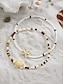 economico Bracciale da donna-tartaruga boho da donna &amp;Set di cavigliere con stelle marine e perline, 2 braccialetti da spiaggia in resina per le vacanze estive &amp;abbigliamento casual quotidiano