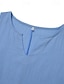 preiswerte Kleider-Damen-Midikleid, Etuikleid, Sommerkleid, Baumwoll-Leinen-Kleid, Freizeitkleid, Basic-Kleid für Alltag, Urlaub, Ausgehen, normale Passform, einfarbig, ärmellos, V-Ausschnitt, blau, gelb, rosa, grün,