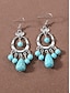 cheap Women's Earring-Women's Bohemian Alloy Turquoise Statement Earrings, Multi Style Oversized Dangle Jewelry for Beach Vacation, Summer Travel, Daily Casual Wear