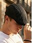 baratos Chapéus Masculinos-Boina masculina de malha - boina estilo jornaleiro em poliéster respirável com fivela ajustável, várias cores, leve e plana, ideal para viagens de verão e atividades ao ar livre. &amp;roupa casual para