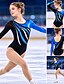 economico Abbigliamento da Allenamento di Pattinaggio Artistico-Body ginnici Per donna Da ragazza Body Elastene Elevata elasticità Traspirante Fatto a mano Scintillante Manica lunga Addestramento Competizione Danza Ginnastica ritmica Ginnastica artistica Blu