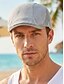 baratos Chapéus Masculinos-Boina masculina de malha - boina estilo jornaleiro em poliéster respirável com fivela ajustável, várias cores, leve e plana, ideal para viagens de verão e atividades ao ar livre. &amp;roupa casual para