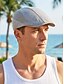 baratos Chapéus Masculinos-Boina masculina de malha - boina estilo jornaleiro em poliéster respirável com fivela ajustável, várias cores, leve e plana, ideal para viagens de verão e atividades ao ar livre. &amp;roupa casual para