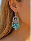 cheap Women's Earring-Women's Bohemian Alloy Turquoise Statement Earrings, Multi Style Oversized Dangle Jewelry for Beach Vacation, Summer Travel, Daily Casual Wear