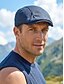 baratos Chapéus Masculinos-Boina masculina de malha - boina estilo jornaleiro em poliéster respirável com fivela ajustável, várias cores, leve e plana, ideal para viagens de verão e atividades ao ar livre. &amp;roupa casual para