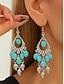 cheap Women's Earring-Women's Bohemian Alloy Turquoise Statement Earrings, Multi Style Oversized Dangle Jewelry for Beach Vacation, Summer Travel, Daily Casual Wear