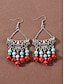 cheap Women's Earring-Women's Bohemian Alloy Turquoise Statement Earrings, Multi Style Oversized Dangle Jewelry for Beach Vacation, Summer Travel, Daily Casual Wear