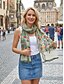 economico Sciarpe da donna-Sciarpa da donna boho con ricami floreali - scialle leggero e traspirante in poliestere disponibile in diversi colori, regalo perfetto per la festa della mamma, ideale per le vacanze al mare o per