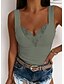 billige Blonder topper-Kvinners Camisole Tank Top Gå Ut Topper Camis Konsert Topper Svart Hvit Blå Enkel Lappverk Blondekanter Uten Ermer Fest Daglig Grunnleggende Sexy Uformet Vanlig S