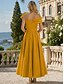preiswerte Cocktailkleider-A-Linie Knöchellänge Cocktailkleider Partykleider Elegant seidig Kurzarm Ein-Schulter Hochzeit Formell Rosa Kleid Satin mit Schleife(n)