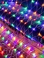 abordables Luces de voltaje del enchufe-Luces de Cadena de Red LED IP65 6Mx4M 3Mx2M Luces de Hadas de Red Flexibles 880Led 200Led Luces de Cadena de Malla para Decoración Colorida de Jardín y Patio EU US UK Enchufe AC110V 220V 230V