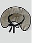 economico Cappelli da donna-Cappello da sole pieghevole a righe da donna, cappello da spiaggia in poliestere a tesa larga per donna, cappello estivo da viaggio ripiegabile, elegante cappello con protezione UV