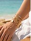 voordelige Damesarmband-Damesarmbandenset in goud en zilver, bohemian stijl, gelaagde open armbanden van legering, stapelbare manchetarmbanden voor dames, meerdelige zomersieradenset voor dagelijks gebruik, vakantie en als