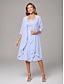 abordables Conjuntos de vestidos para mamá-Dos Piezas Corte A Hasta la Rodilla Vestido Invitada Boda Vestido de Madrina Sin Mangas Camiseta con cuello redondo Elegante Invitado a la boda Fiesta de Boda Gasa Encaje Vestidos de chaqueta con