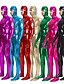 preiswerte Glänzend-Zentai-Anzüge Bodysuit Karnevalskostüm Ganzkörperanzug Herren Einfarbig Latex Elasthan Lycra Kostüm für Karneval Maskerade Erwachsene
