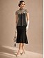 billige Kjolebluser-Dame Sjal Fest كلاسيكي Vintage retro 1 Deler