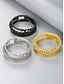 economico Gioielli da uomo-Set di bracciali aperti da uomo in acciaio inossidabile a 3 pezzi, con numeri romani e intrecciati. &amp;Modelli a trecce in oro, argento o nero per abbigliamento casual, viaggi, feste e regali.