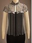 billige Kjolebluser-Dame Sjal Fest كلاسيكي Vintage retro 1 Deler
